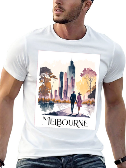 Melbourne Skyline T-Shirt: Stylish Cityscape Tee