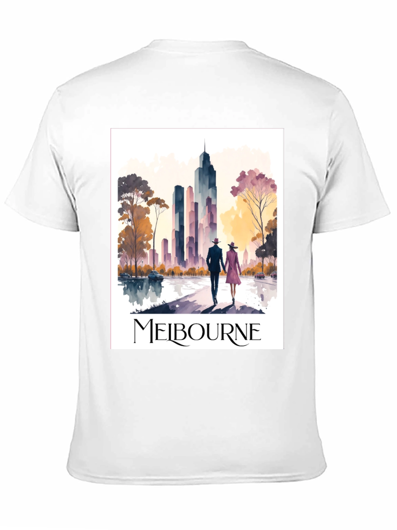 Melbourne Skyline T-Shirt: Stylish Cityscape Tee