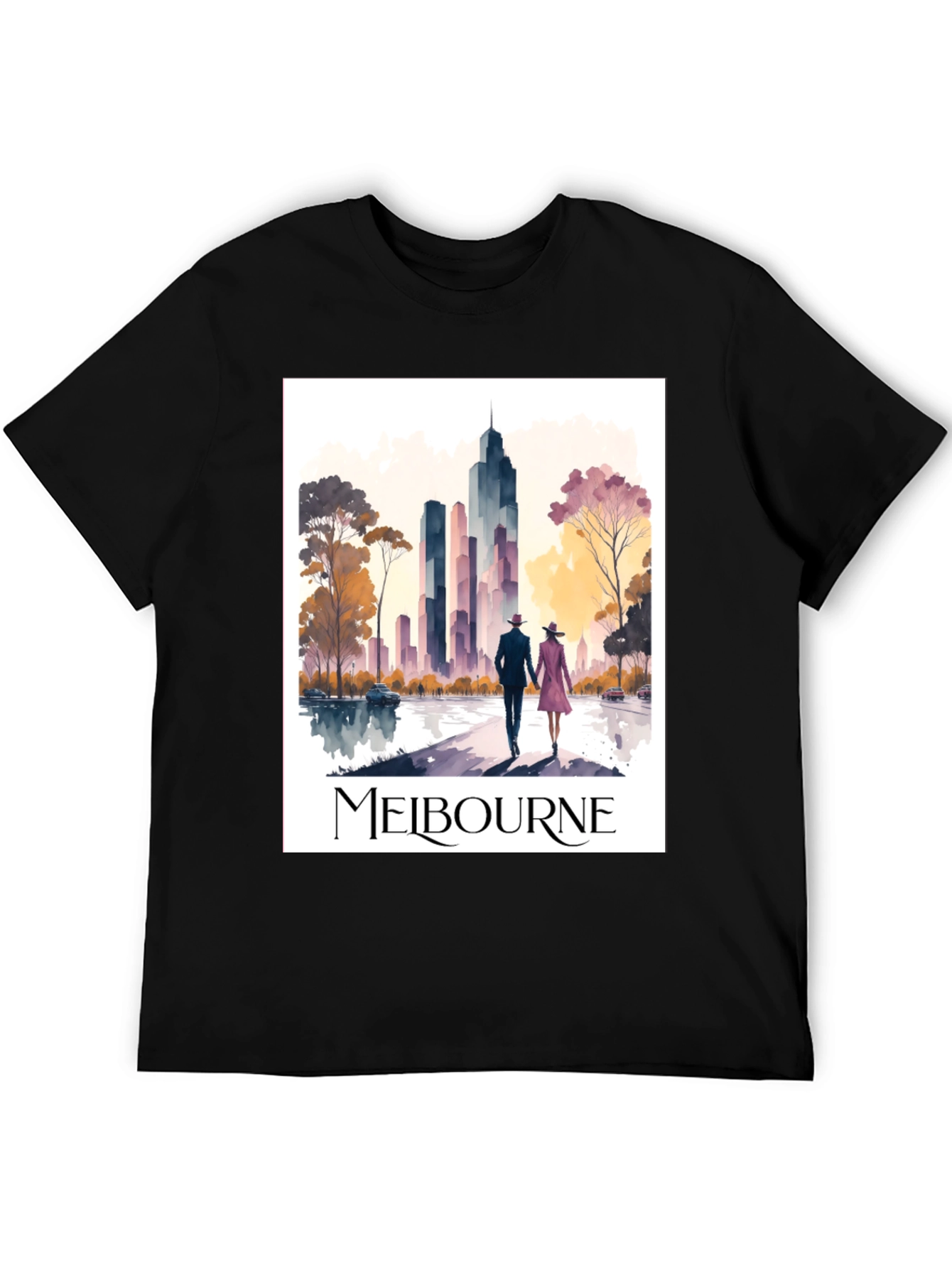 Melbourne Skyline T-Shirt: Stylish Cityscape Tee