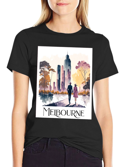 Melbourne Skyline T-Shirt: Stylish Cityscape Tee