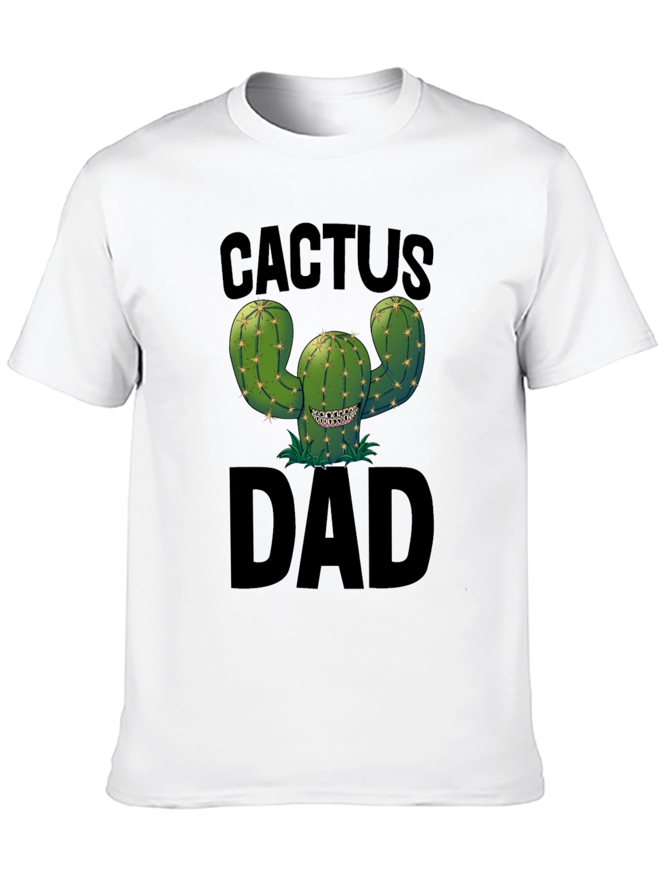 Cactus Dad Black Graphic Tee