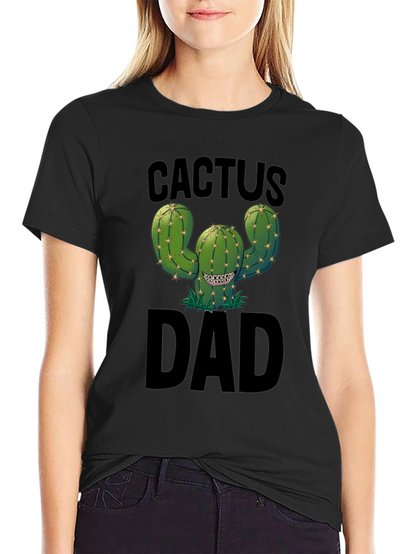 Cactus Dad Black Graphic Tee