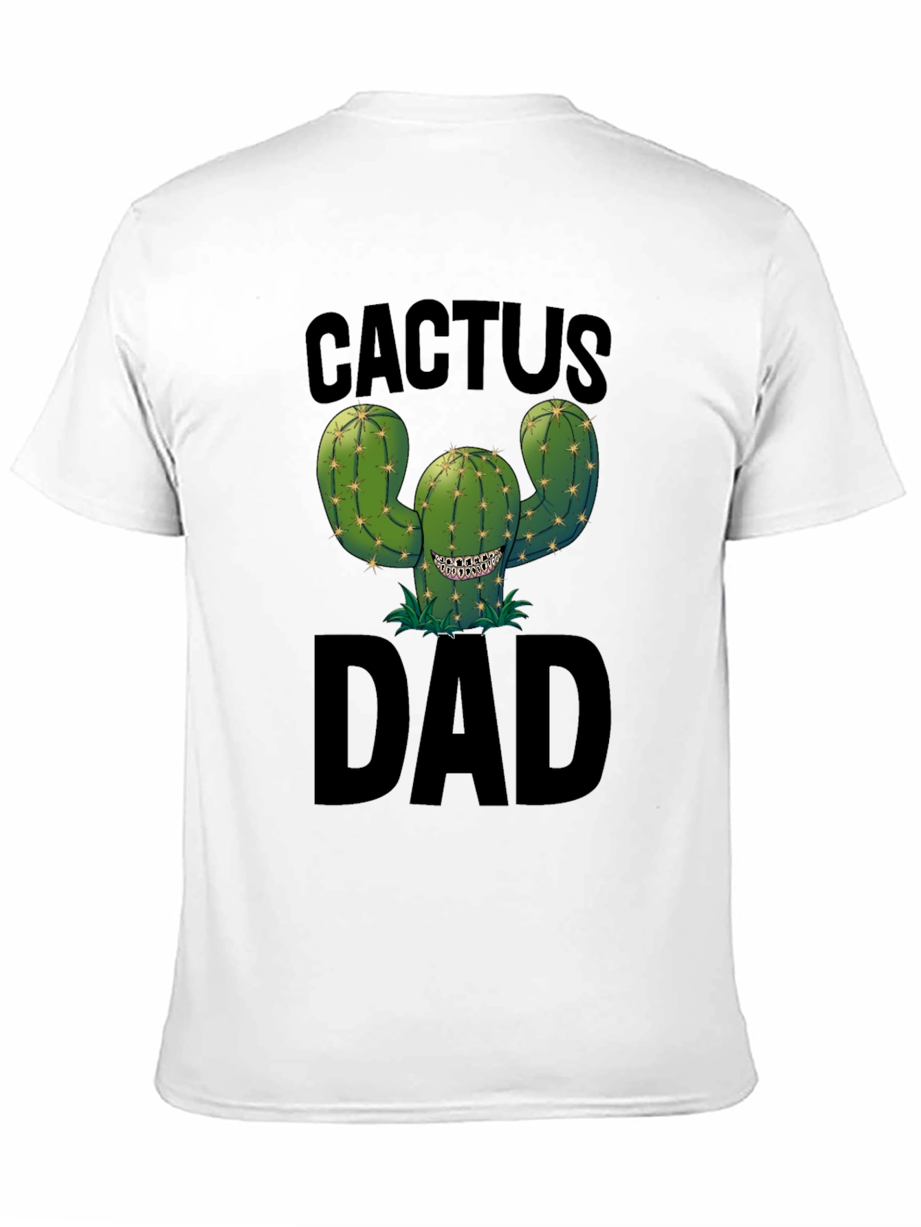 Cactus Dad Black Graphic Tee