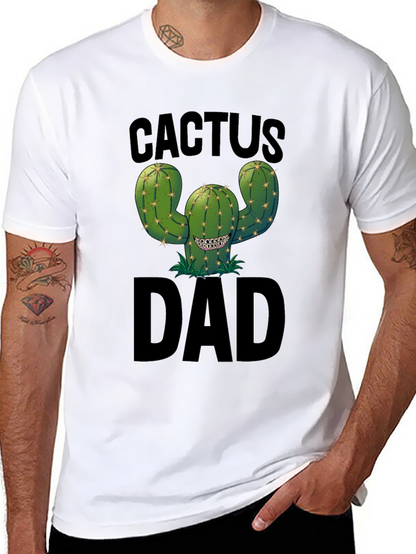 Cactus Dad Black Graphic Tee