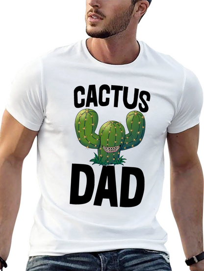 Cactus Dad Black Graphic Tee