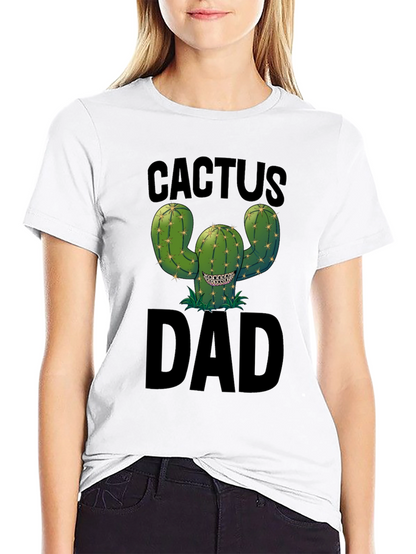 Cactus Dad Black Graphic Tee