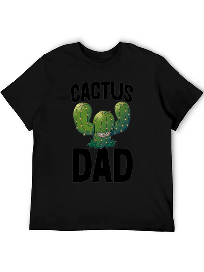 Cactus Dad Black Graphic Tee