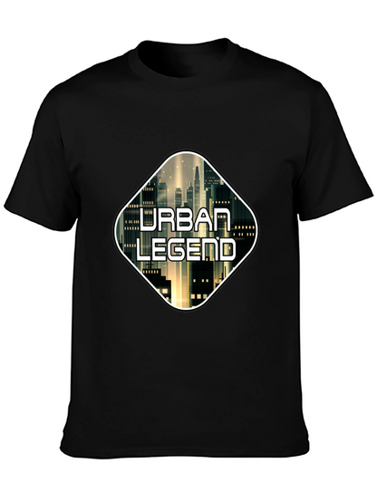 Urban Legend Black Graphic T-Shirt