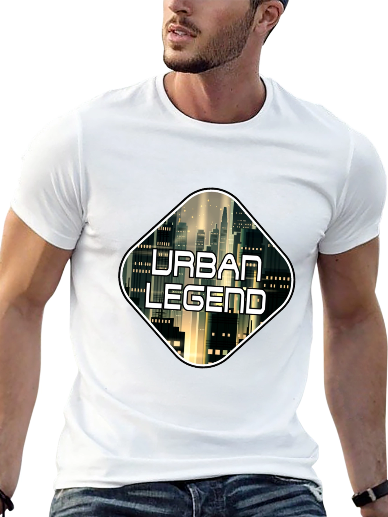 Urban Legend Black Graphic T-Shirt