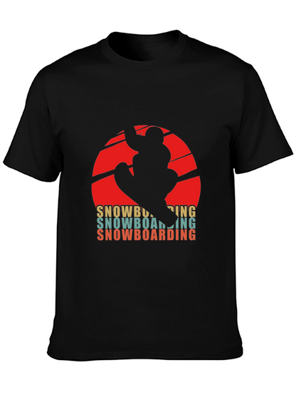 Retro Snowboarding T-Shirt - Winter Sports Graphic Tee