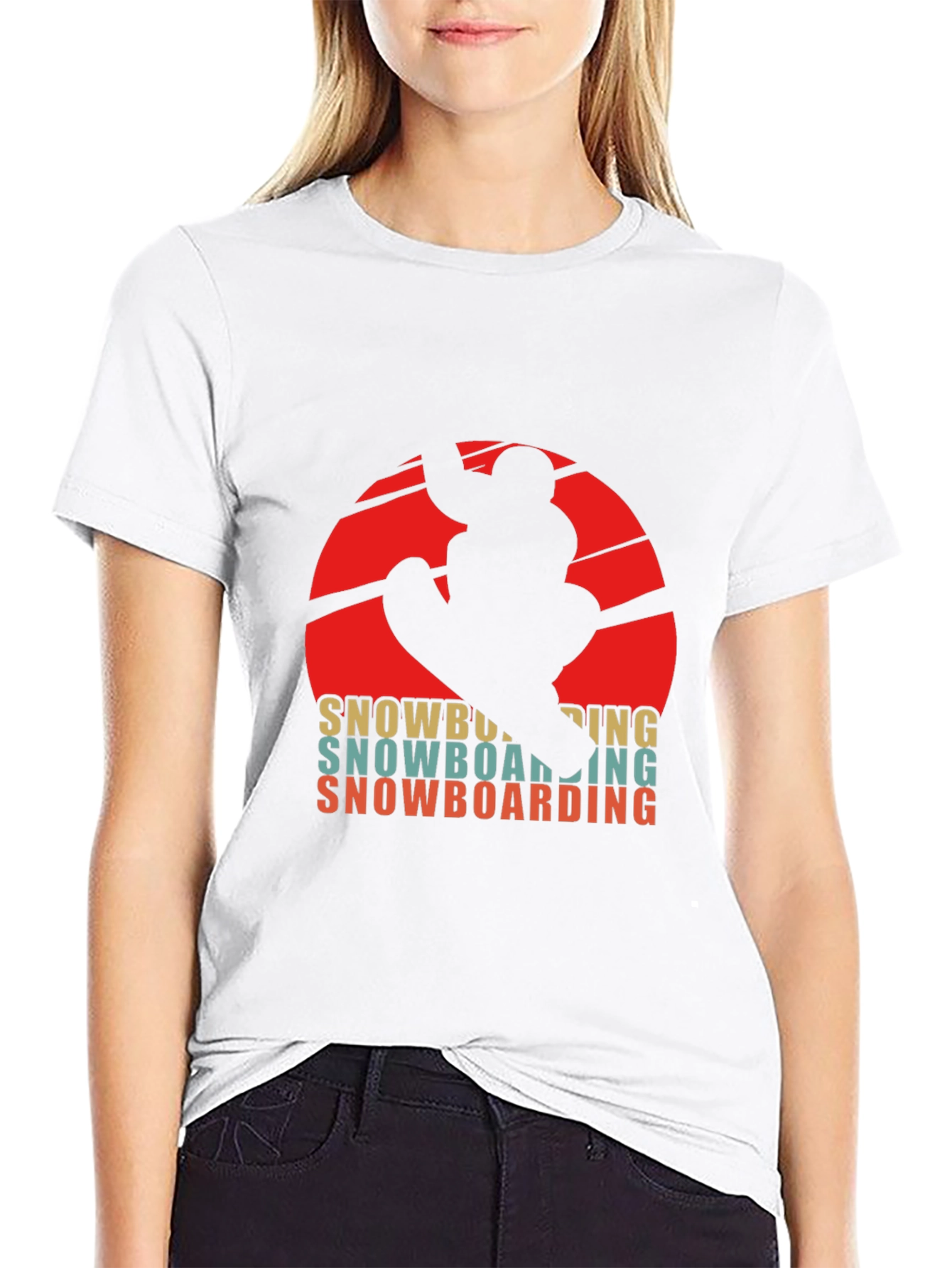 Retro Snowboarding T-Shirt - Winter Sports Graphic Tee