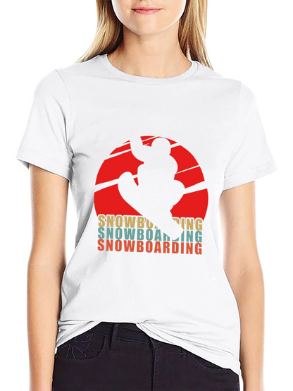 Retro Snowboarding T-Shirt - Winter Sports Graphic Tee