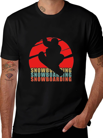 Retro Snowboarding T-Shirt - Winter Sports Graphic Tee