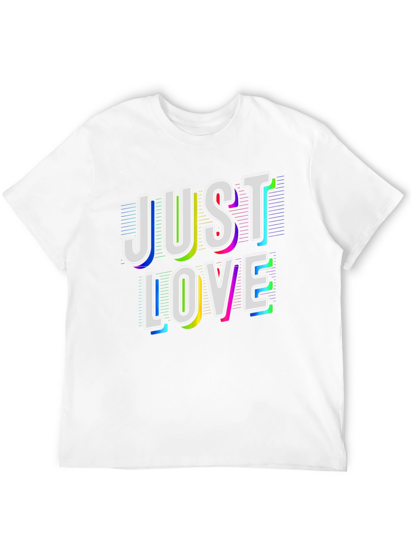 Just Love Graphic Tee - Black Cotton T-Shirt