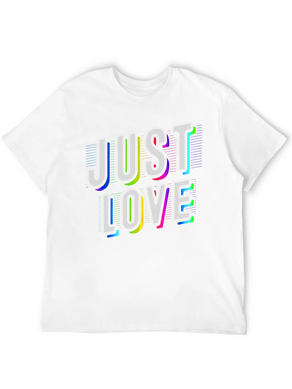 Just Love Graphic Tee - Black Cotton T-Shirt