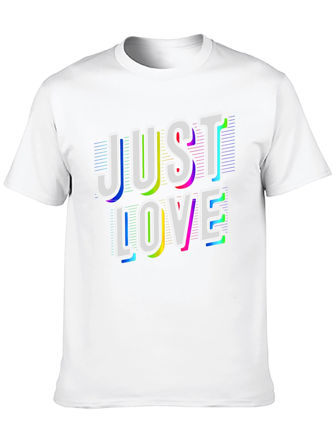 Just Love Graphic Tee - Black Cotton T-Shirt