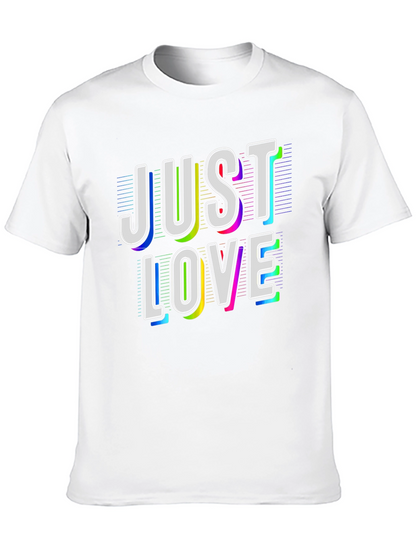Just Love Graphic Tee - Black Cotton T-Shirt