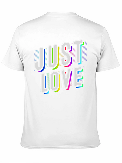 Just Love Graphic Tee - Black Cotton T-Shirt