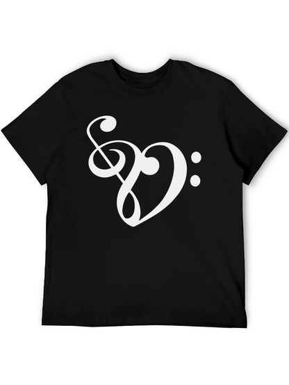 Musical Note Heart T-Shirt - Unique Music Lover Gift