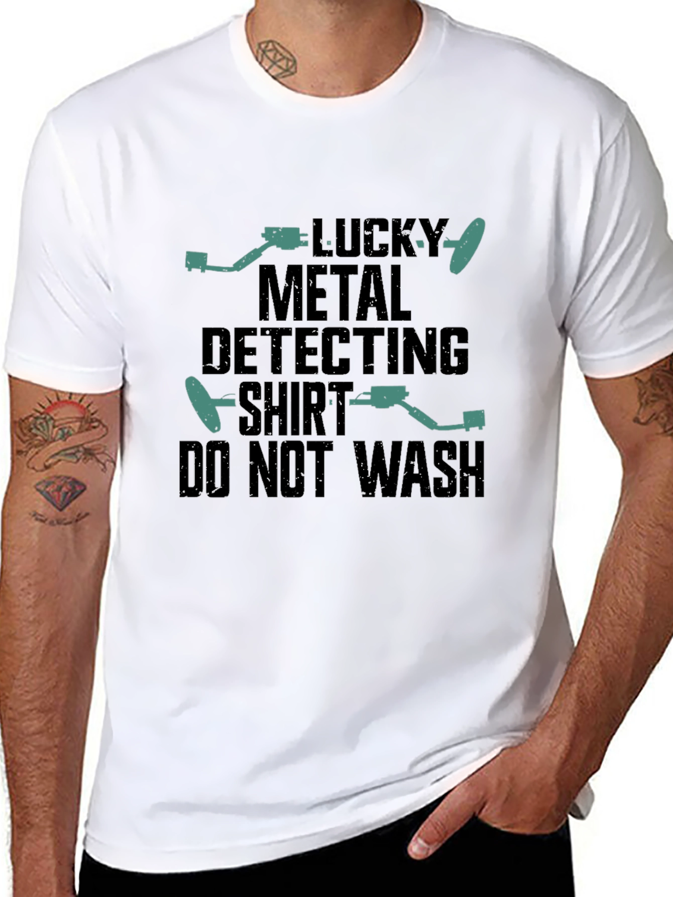 Lucky Metal Detecting Shirt - Funny Hobby Tee