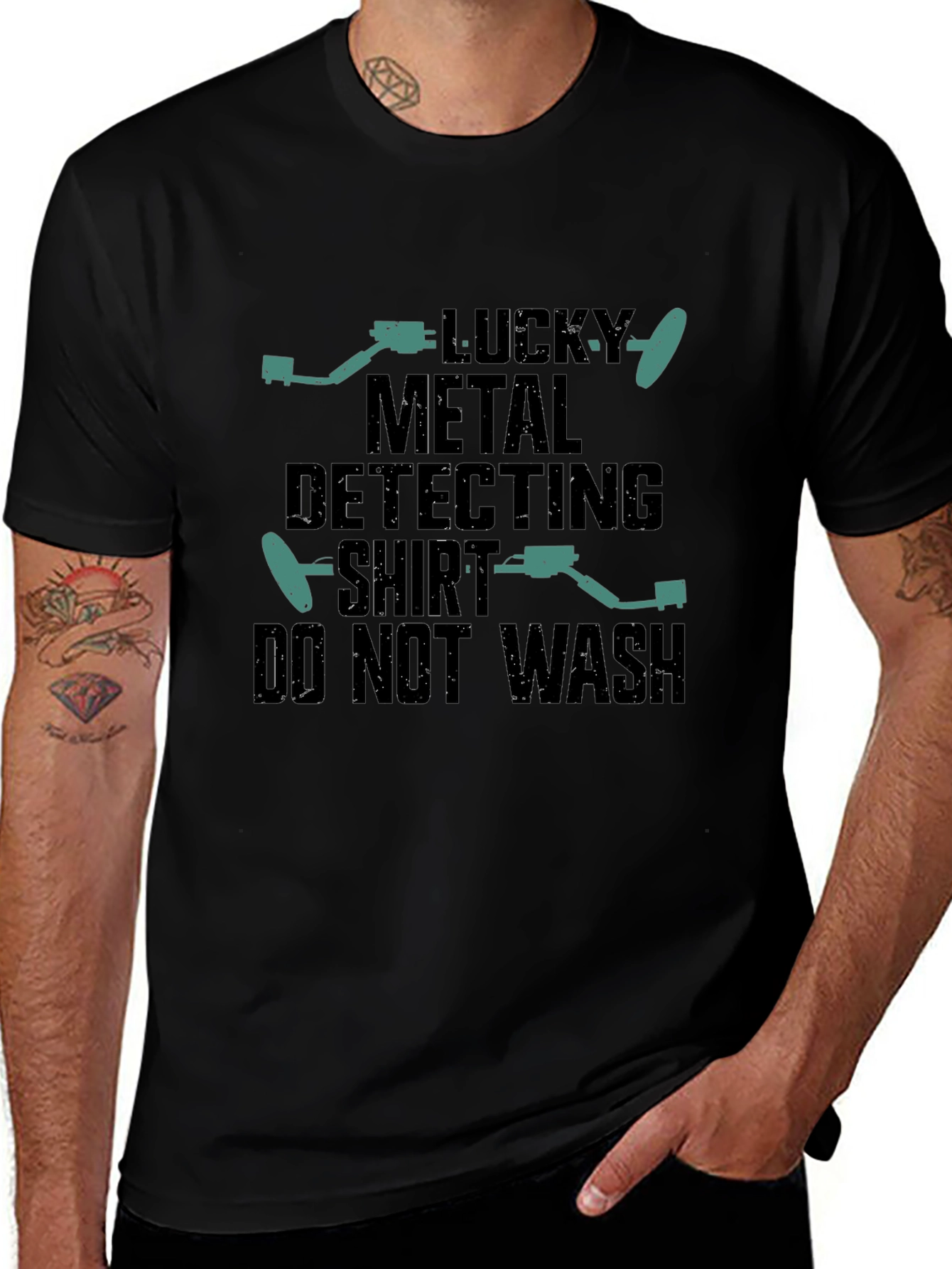 Lucky Metal Detecting Shirt - Funny Hobby Tee