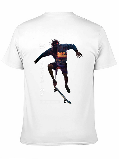 Skate Culture T-Shirt - Catch Me Black Tee