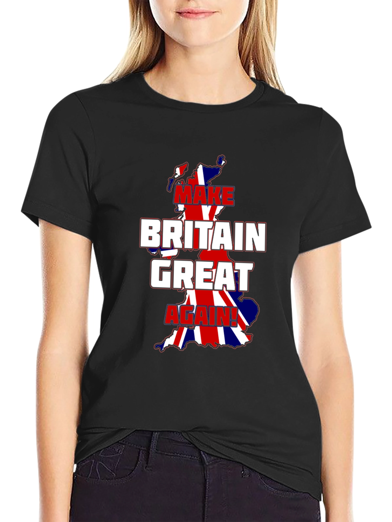 Make Britain Great Again T-Shirt - Union Jack Map