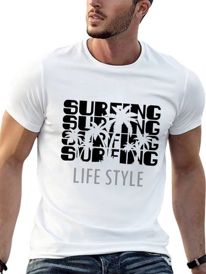Surfing Lifestyle Black T-Shirt