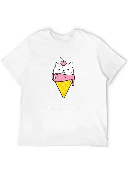 Yumm Right Meow Cat Ice Cream T-Shirt