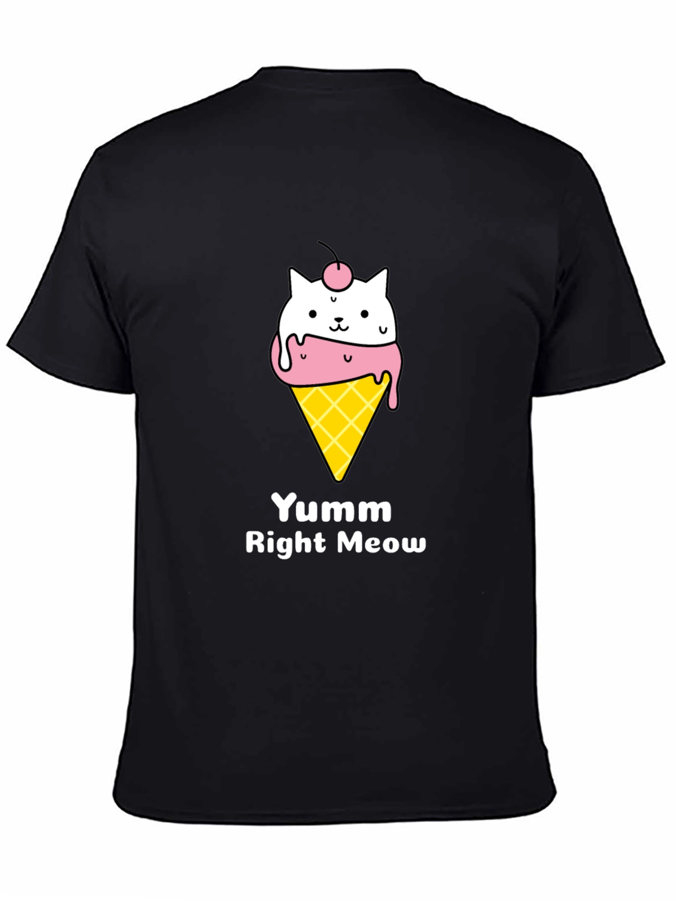 Yumm Right Meow Cat Ice Cream T-Shirt