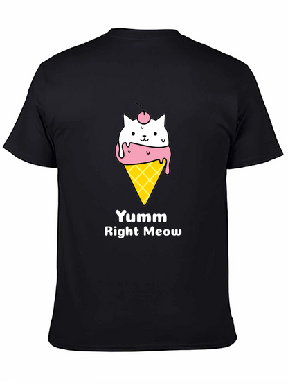 Yumm Right Meow Cat Ice Cream T-Shirt