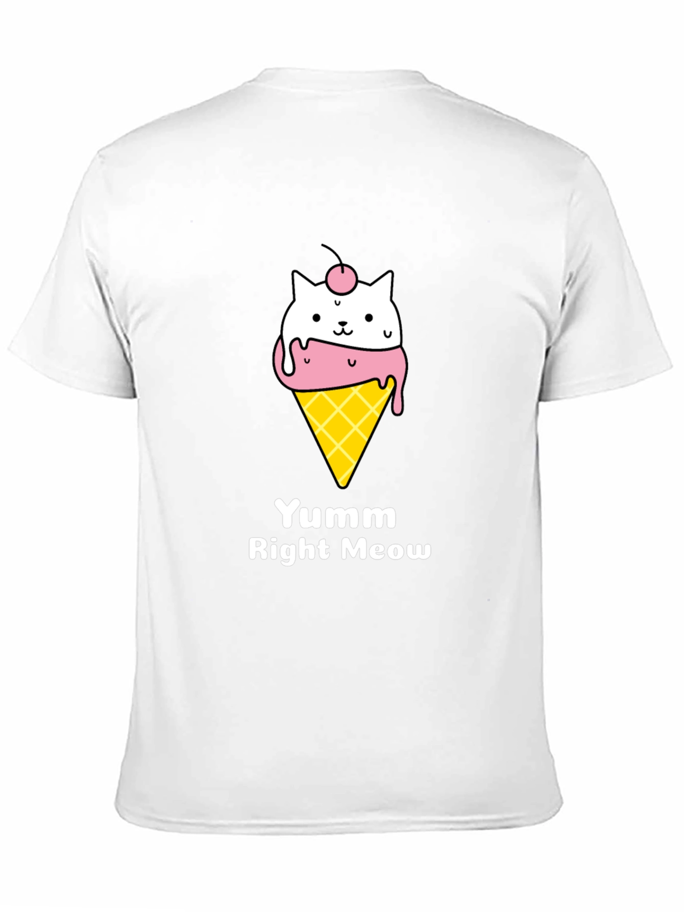 Yumm Right Meow Cat Ice Cream T-Shirt
