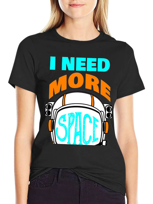 I Need More Space T-Shirt - Astronaut Helmet Graphic Tee