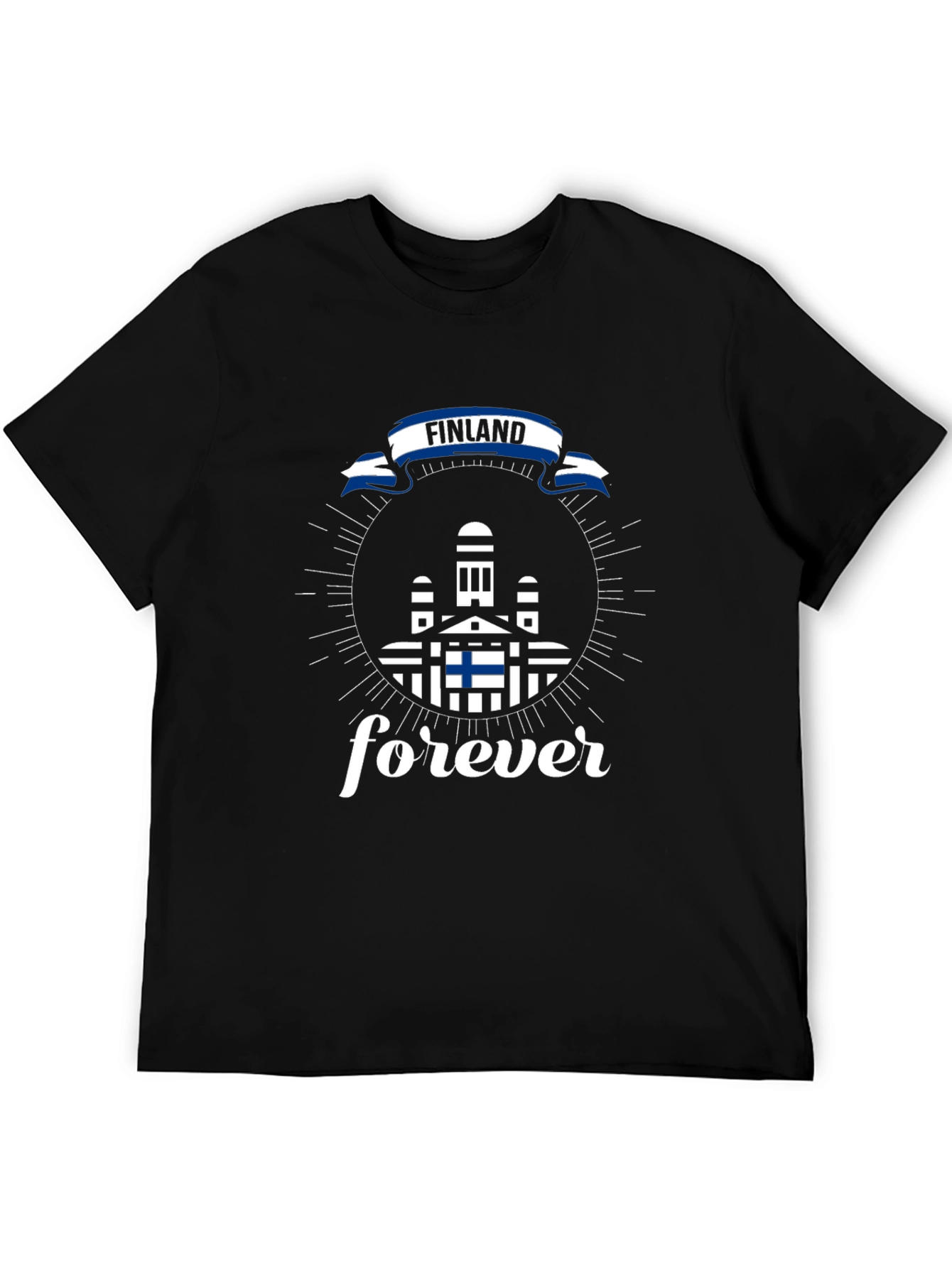 Finland Forever T-Shirt - Black Cotton Tee