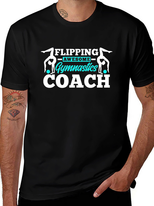 Gymnastics Coach T-Shirt Flipping Awesome Gift