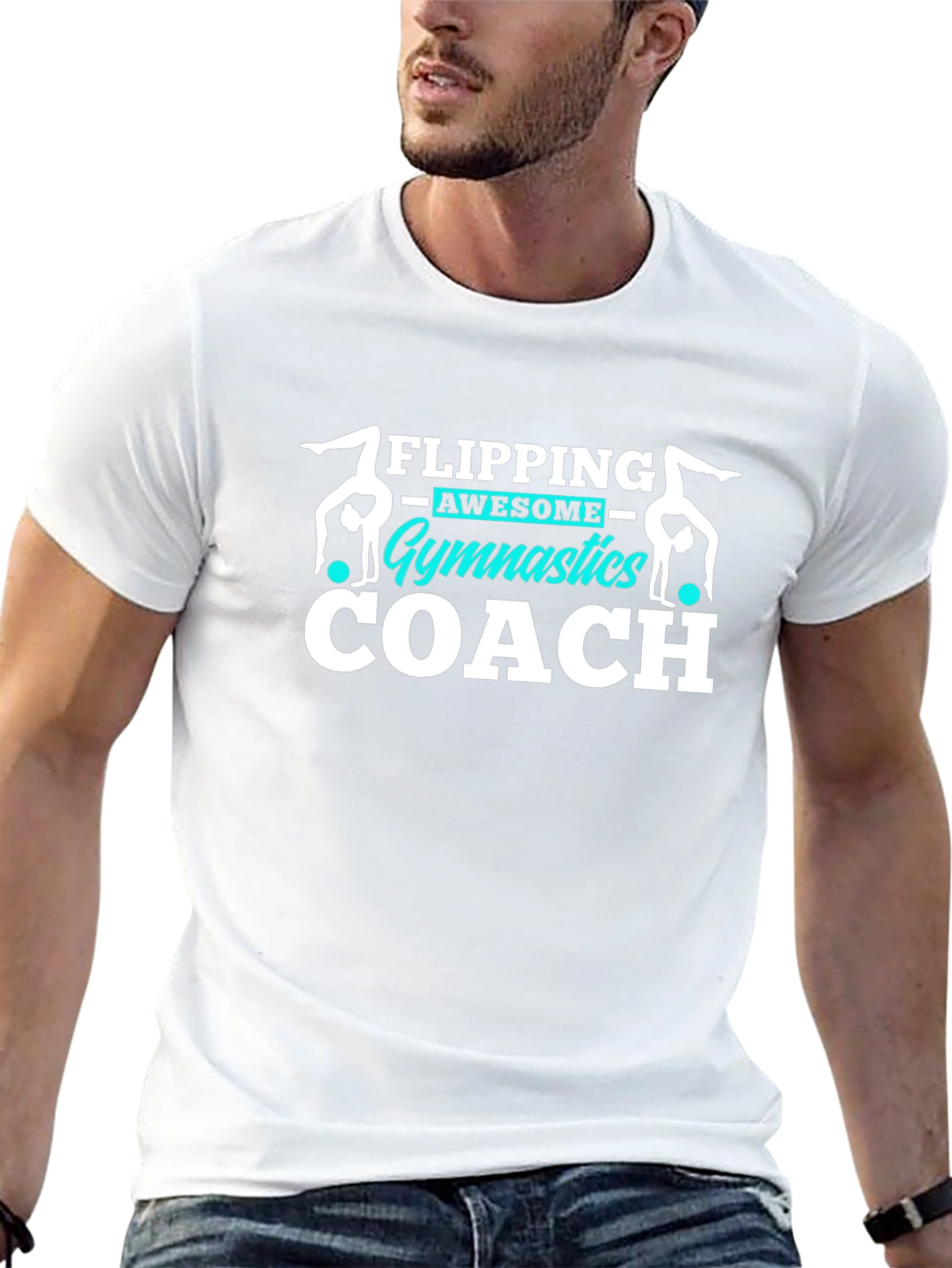 Gymnastics Coach T-Shirt Flipping Awesome Gift