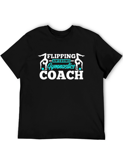 Gymnastics Coach T-Shirt Flipping Awesome Gift