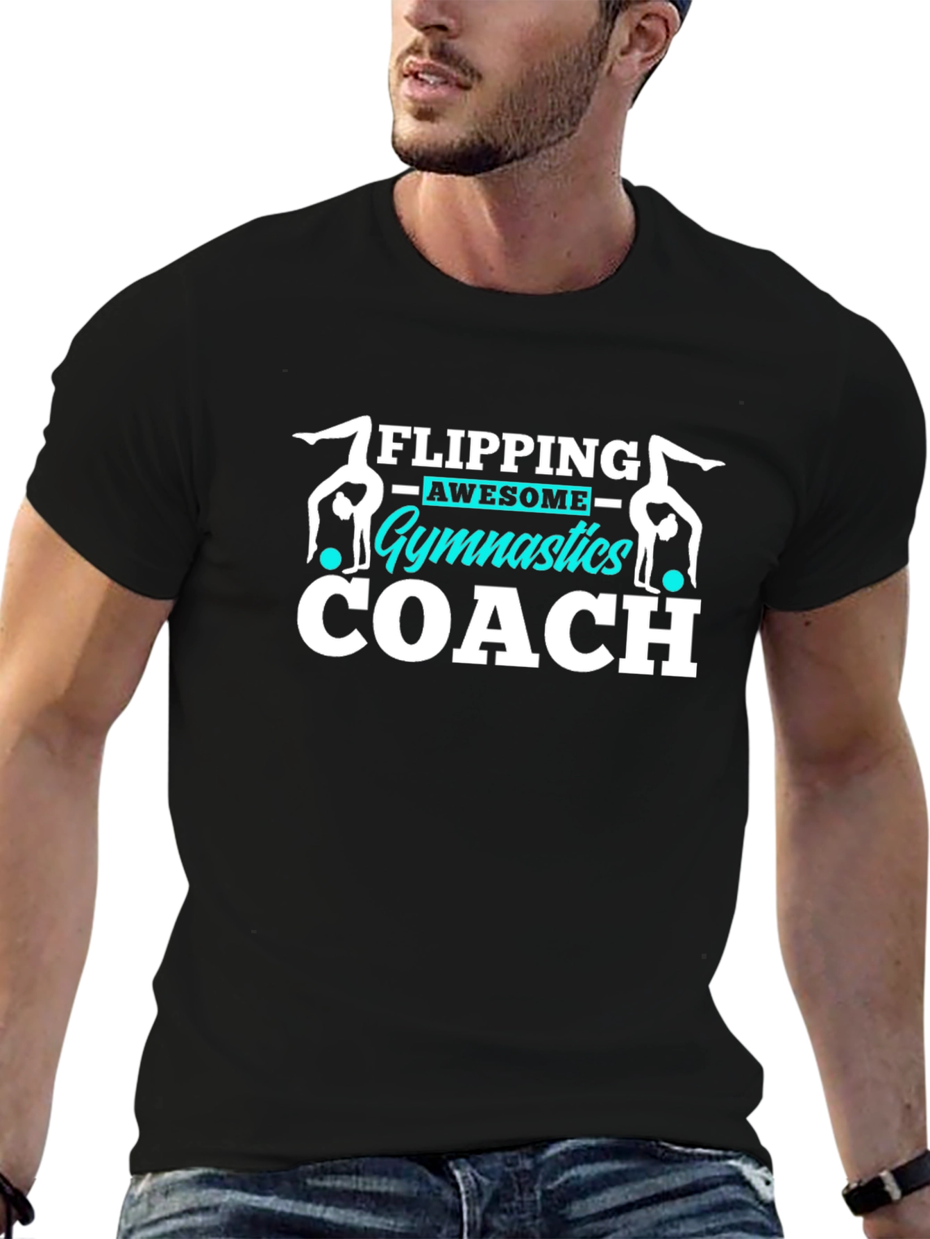Gymnastics Coach T-Shirt Flipping Awesome Gift