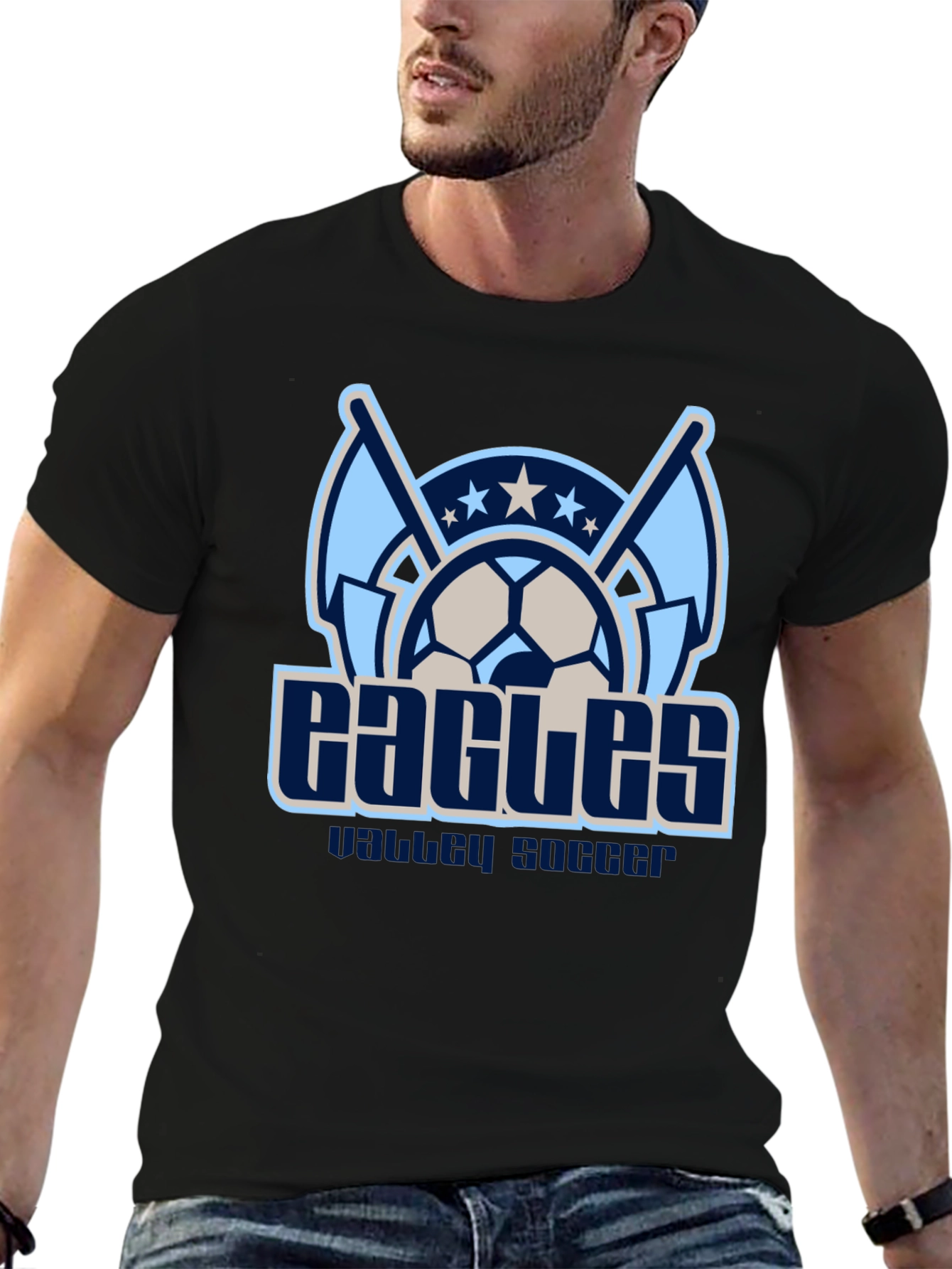 Eagles Soccer Black T-Shirt