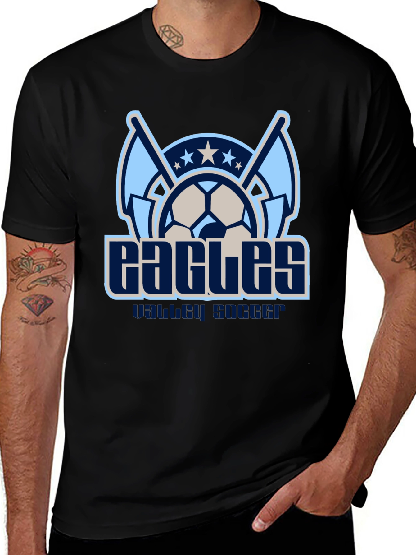 Eagles Soccer Black T-Shirt