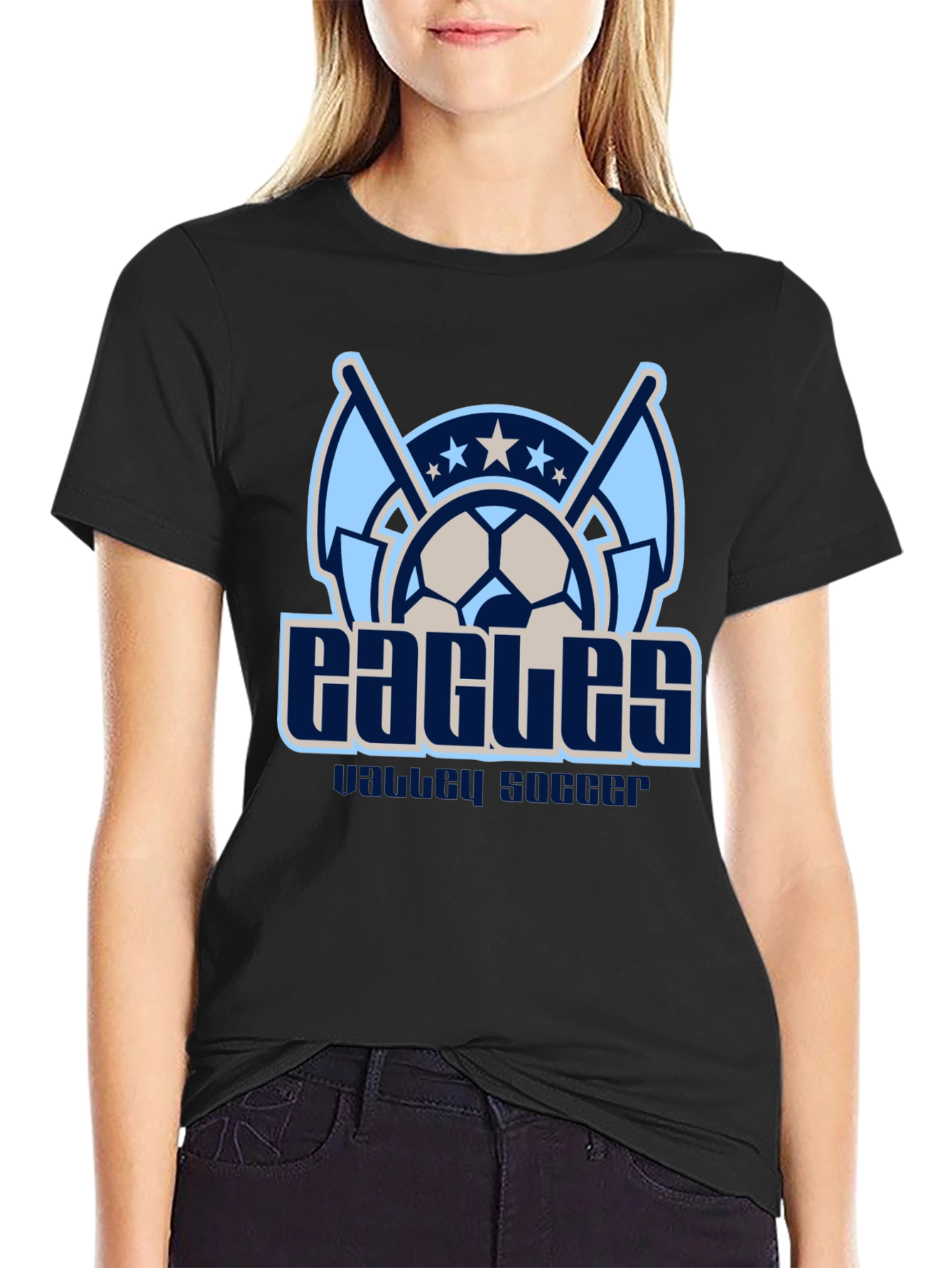 Eagles Soccer Black T-Shirt