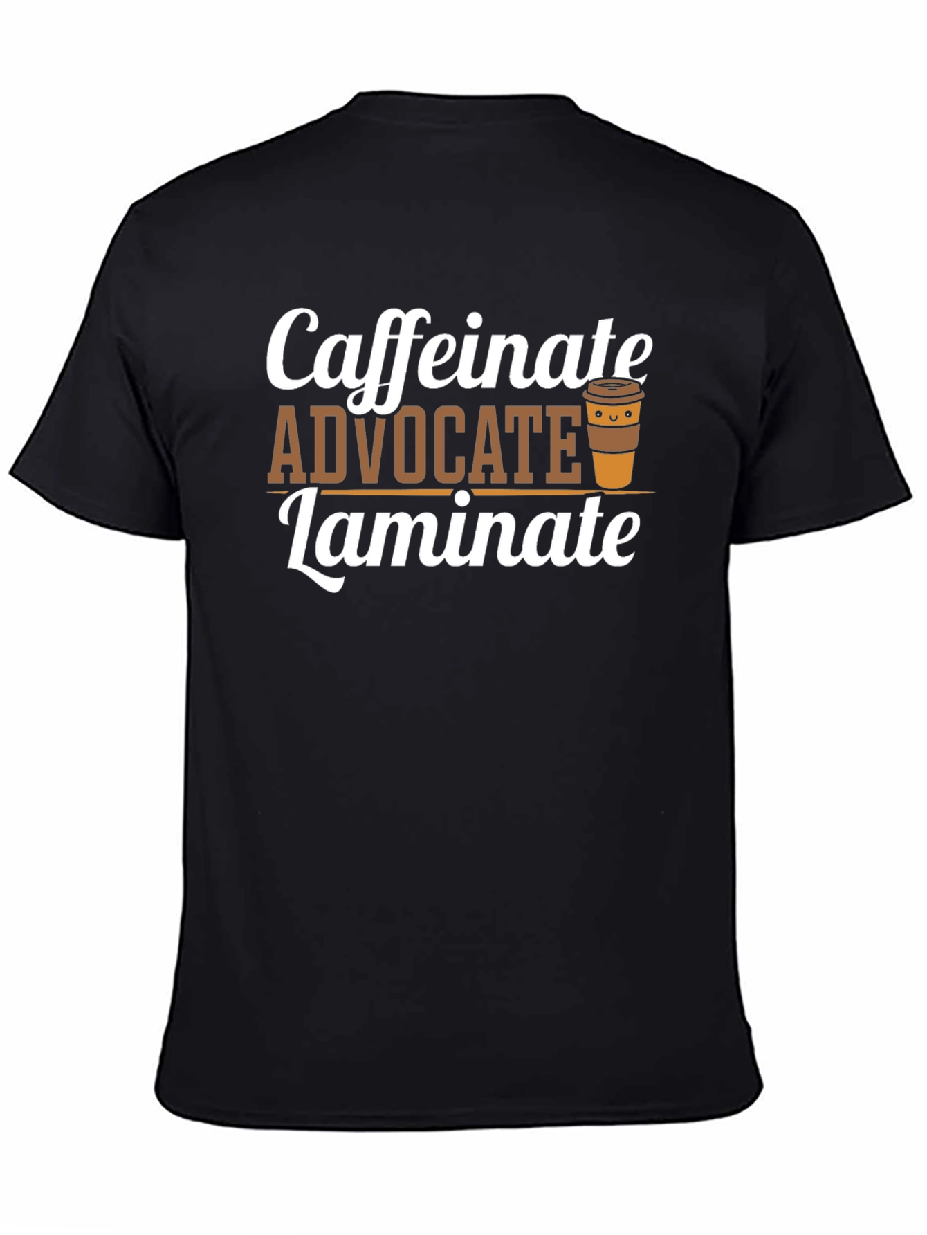 Caffeinate Advocate Laminate Black T-Shirt