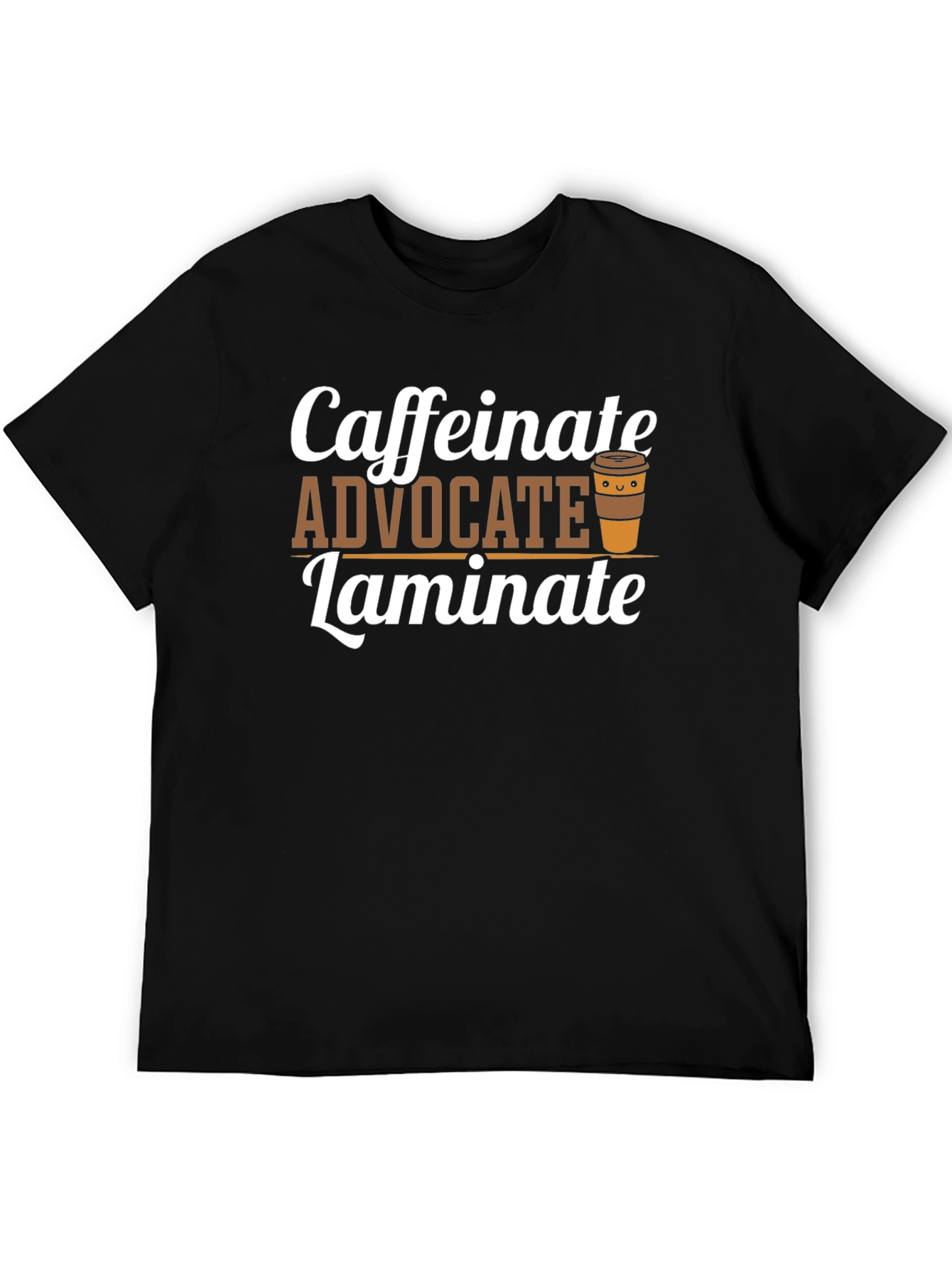 Caffeinate Advocate Laminate Black T-Shirt