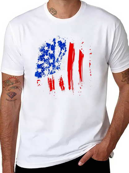 Patriotic USA Flag Graphic T-Shirt