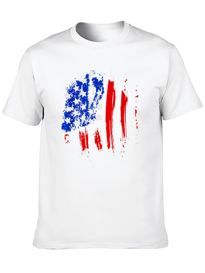 Patriotic USA Flag Graphic T-Shirt