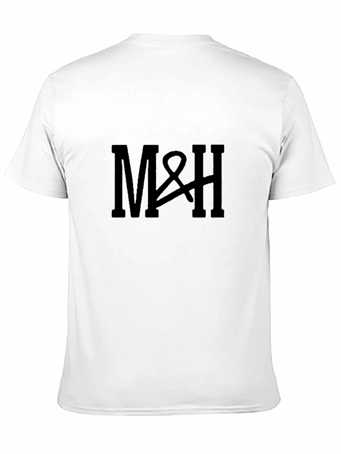 M&H Black Cotton Graphic Tee