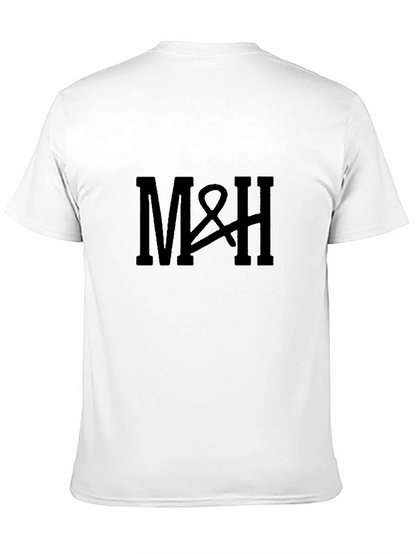M&H Black Cotton Graphic Tee