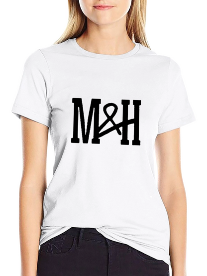 M&H Black Cotton Graphic Tee