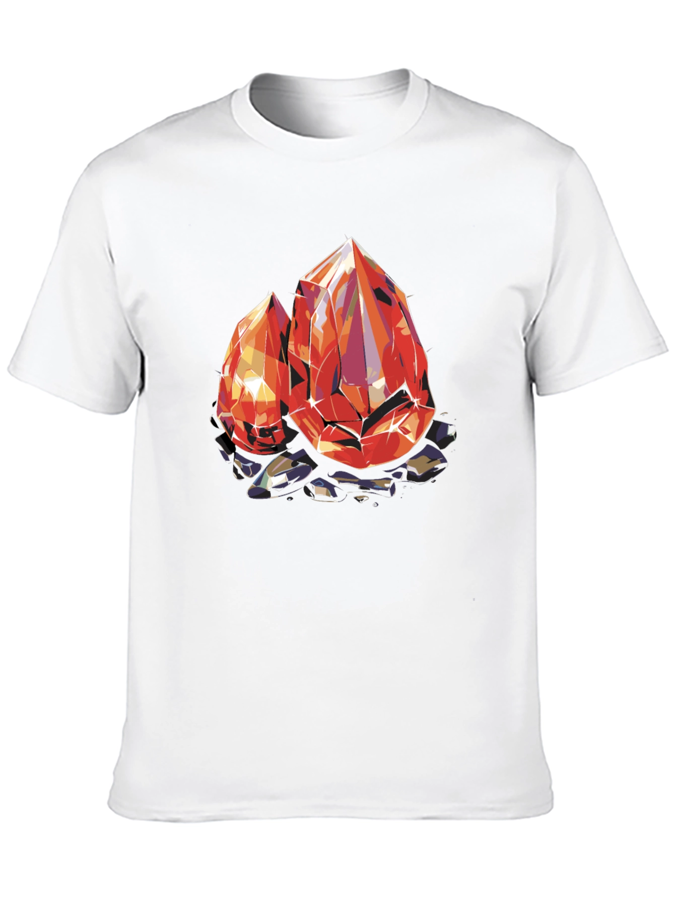 Gems Graphic Tee - Black Cotton Comfort