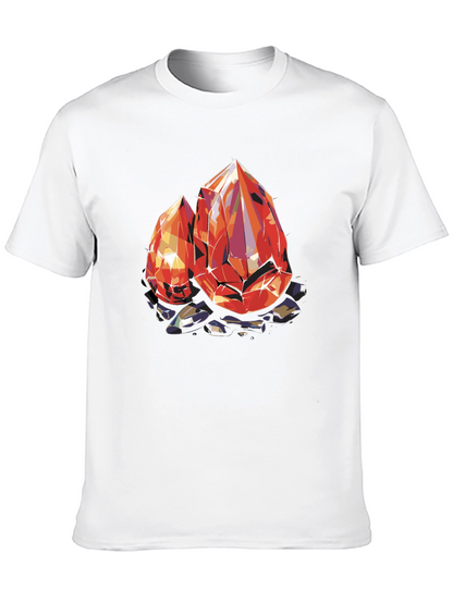 Gems Graphic Tee - Black Cotton Comfort